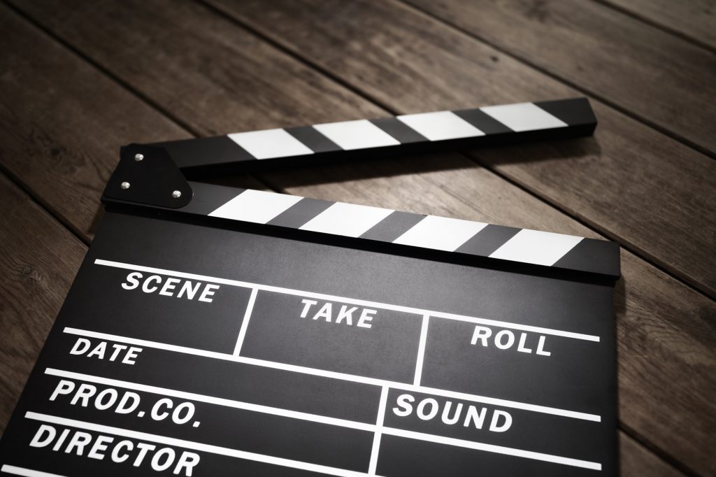 Movie clapper board